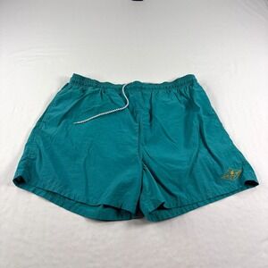 Vintage OP Ocean Pacific Swim Shorts Mens XL Green Lined Bathing Suit